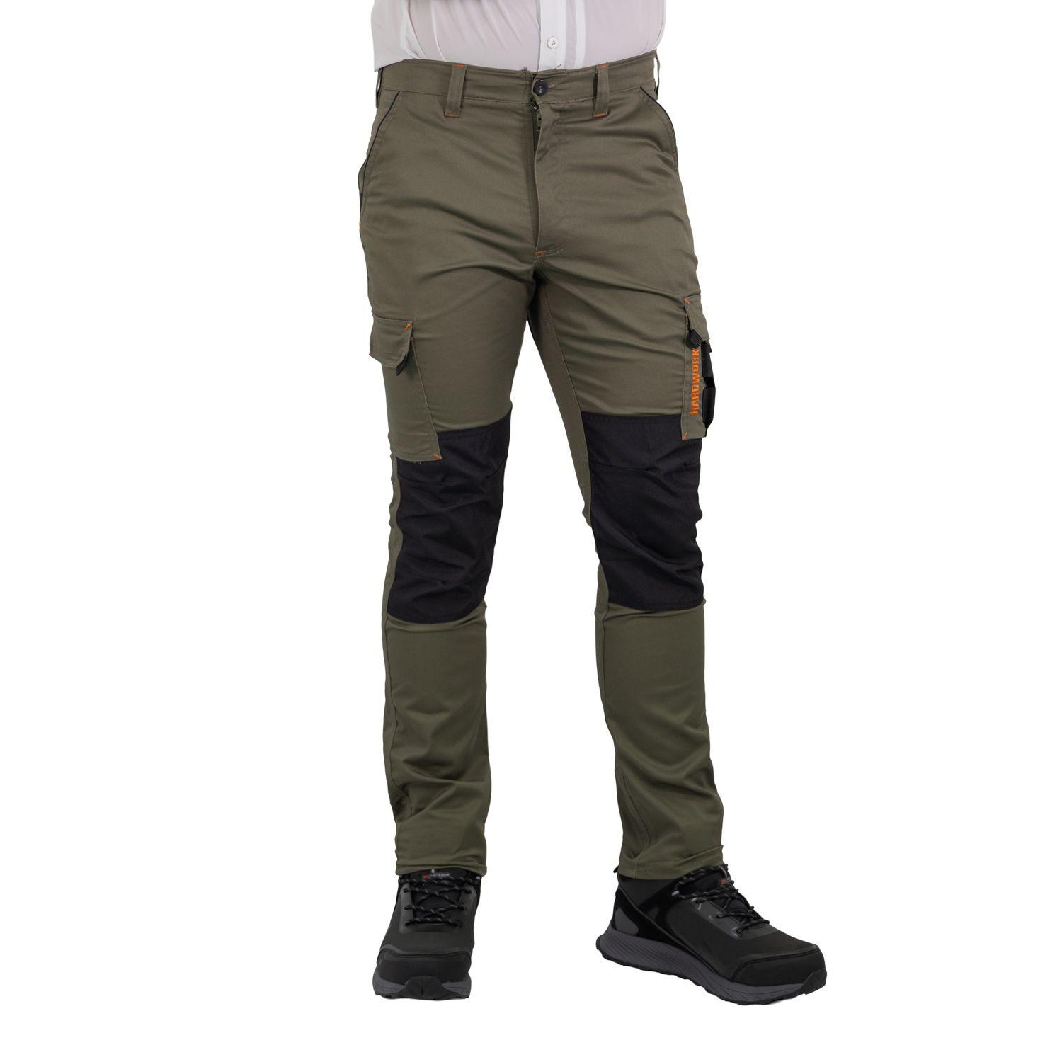 Pantalón Cargo HW Dakota Spandex Verde Oliva-1