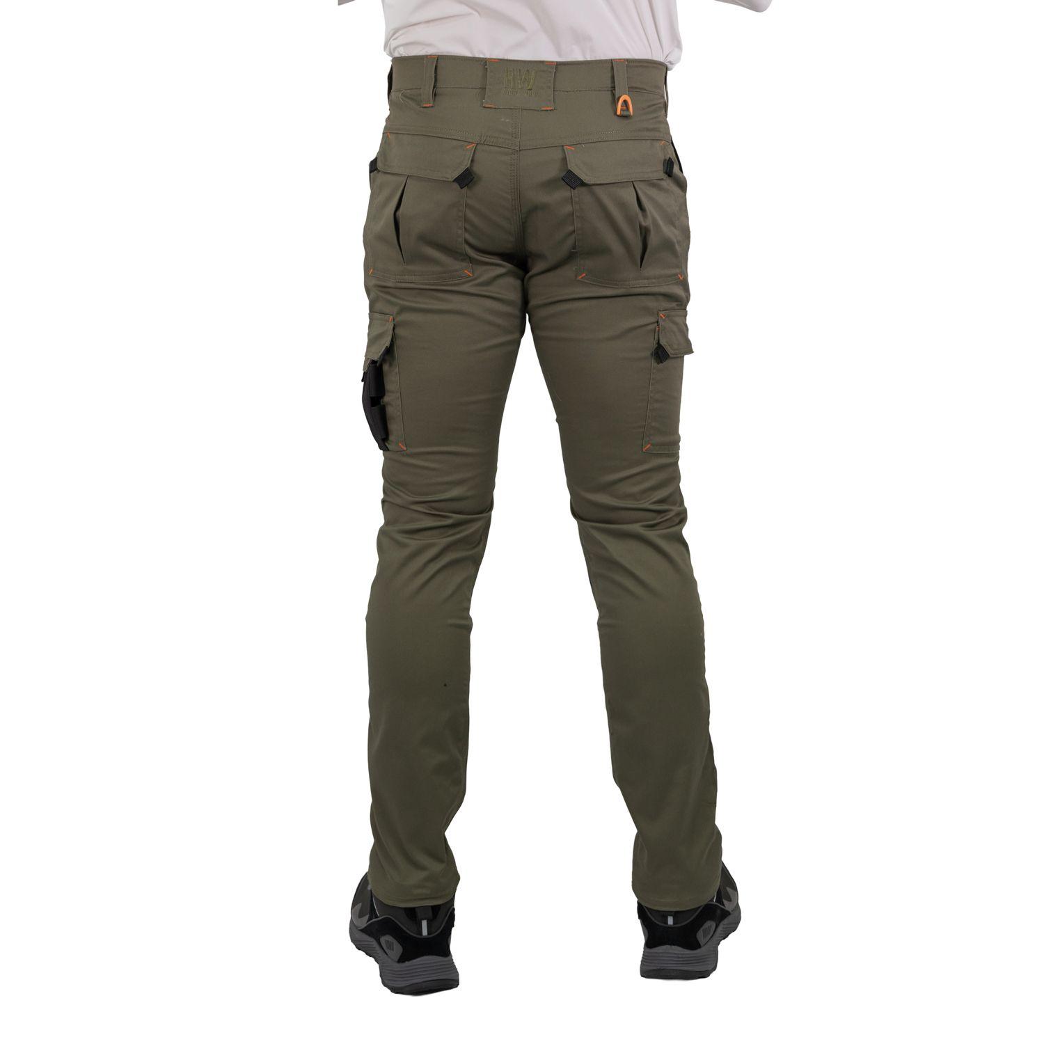 Pantalón Cargo HW Dakota Spandex Verde Oliva-3