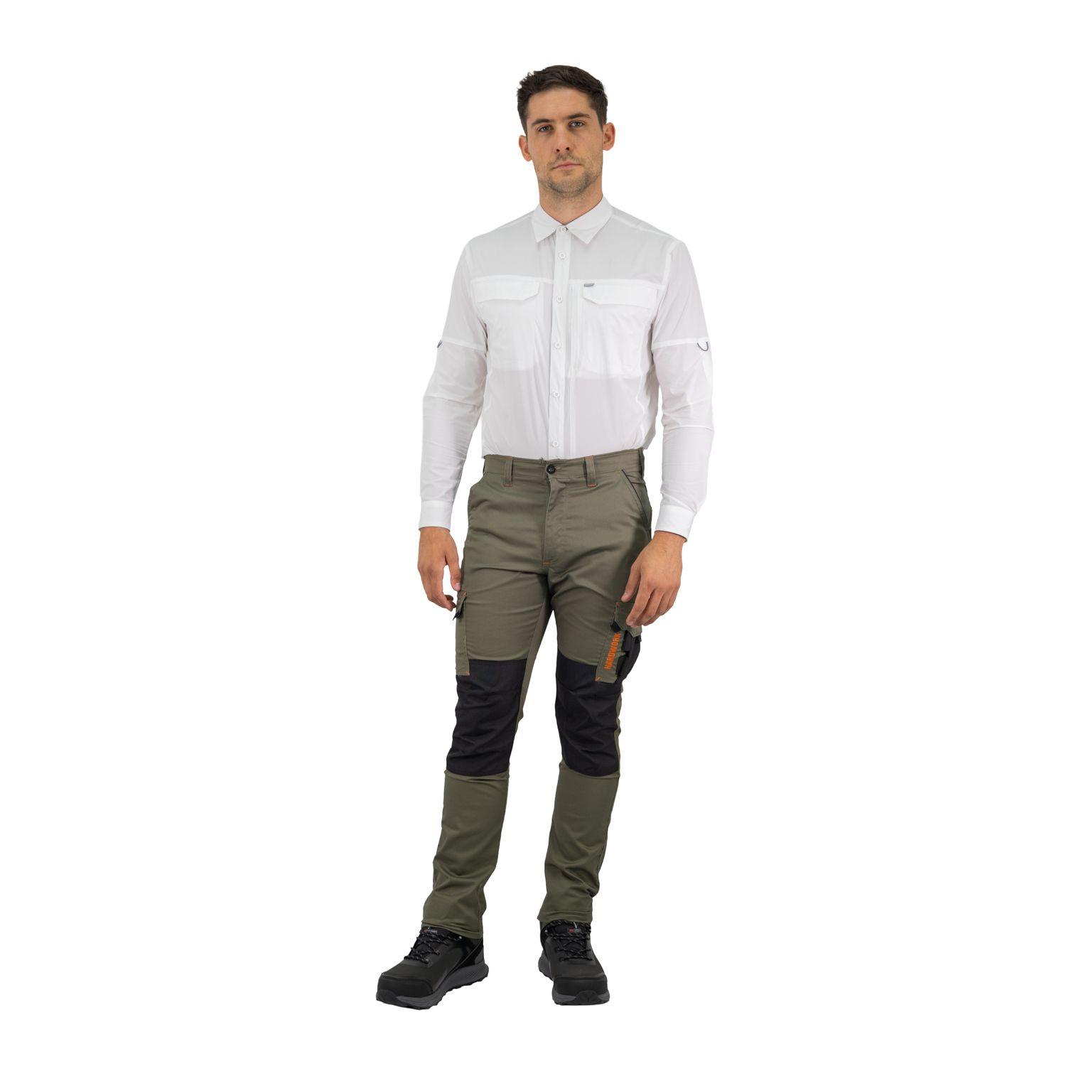 Pantalón Cargo HW Dakota Spandex Verde Oliva-4