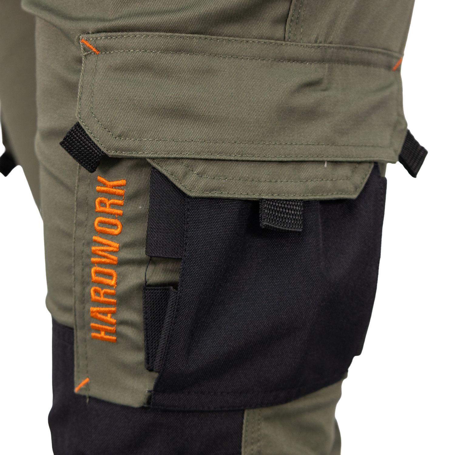 Pantalón Cargo HW Dakota Spandex Verde Oliva-5