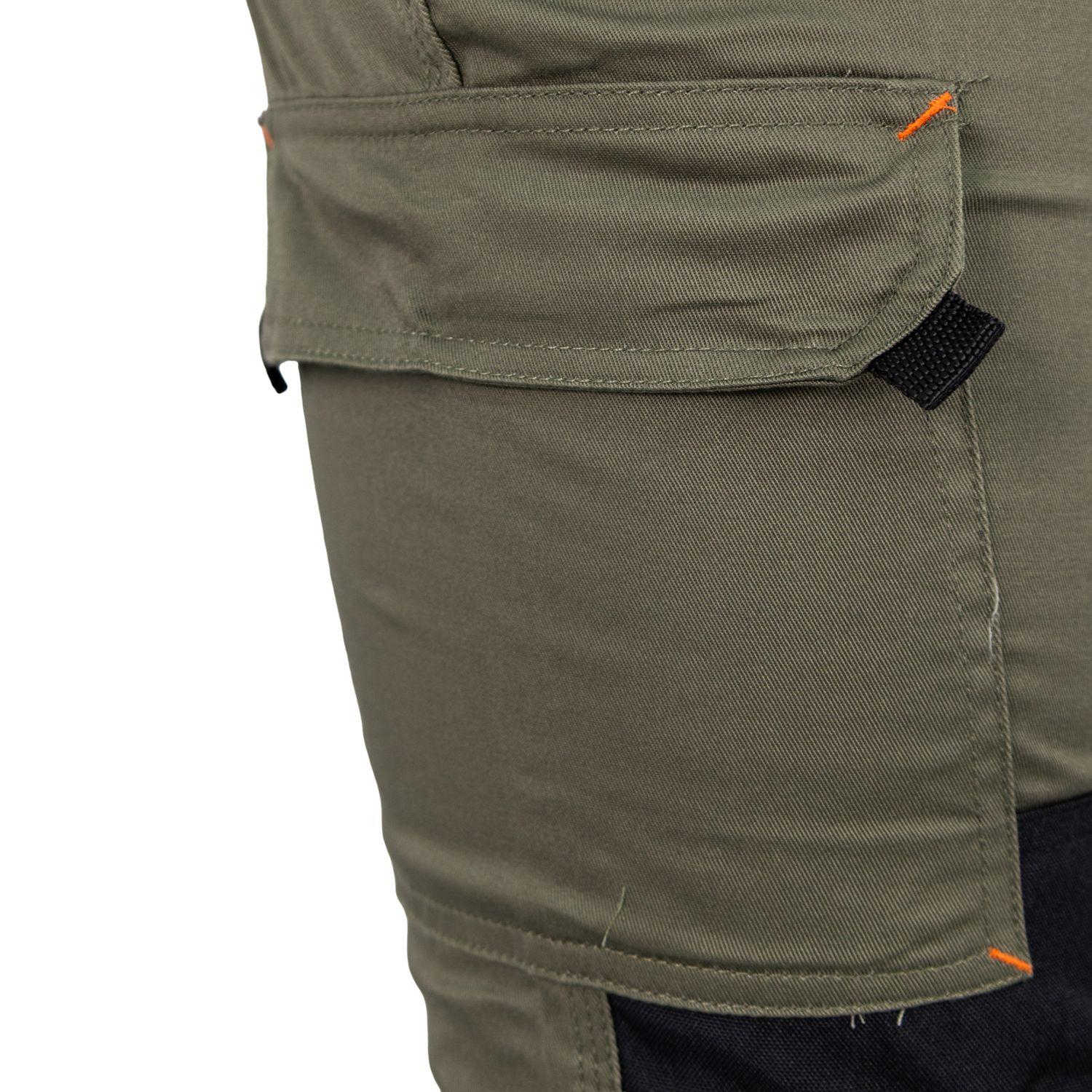 Pantalón Cargo HW Dakota Spandex Verde Oliva-6
