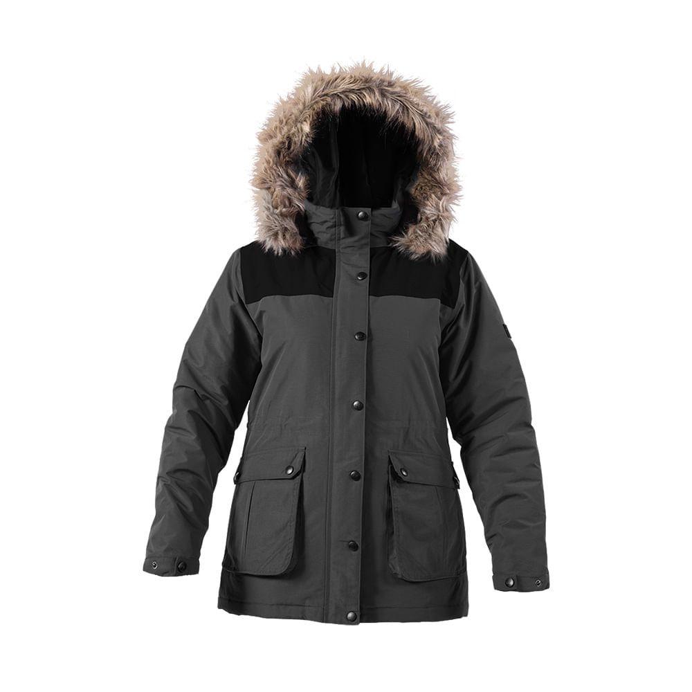 Parka Impermeable Hw Kodiak Mujer Carbon Grey-0