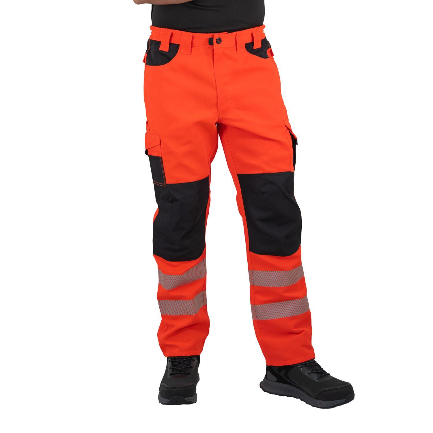 Pantalón Cargo HW Dakota Rojo Fluor-1