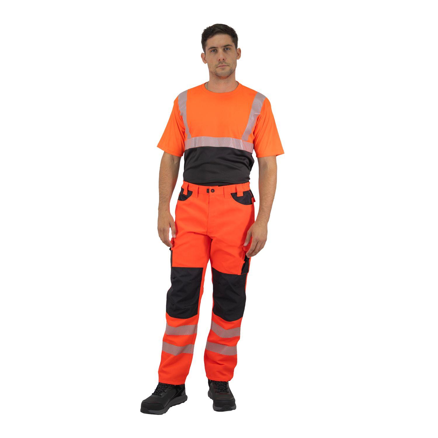 Pantalón Cargo HW Dakota Rojo Fluor-4