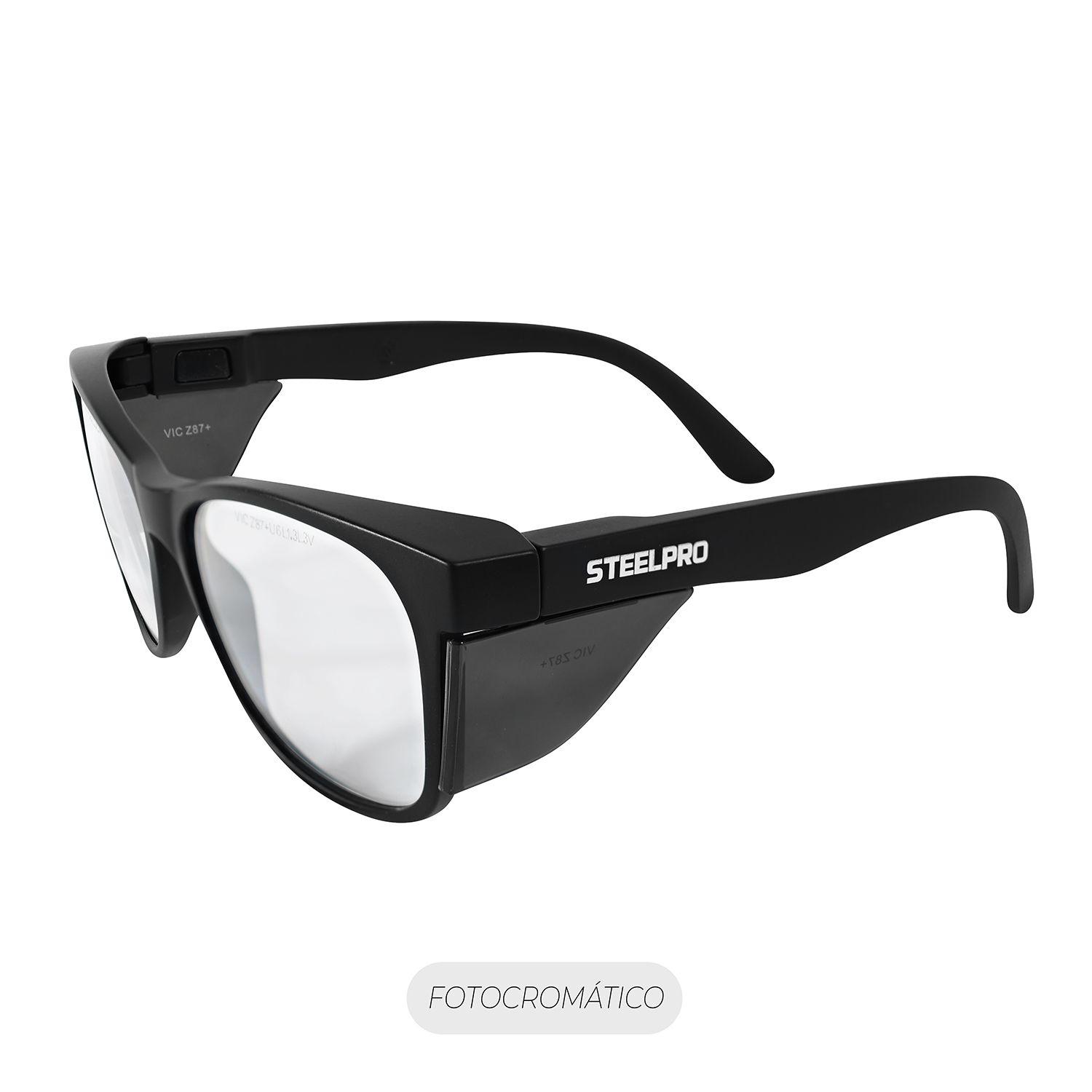 Lente Seguridad Safeblack Fotocromatico Steelpro-0