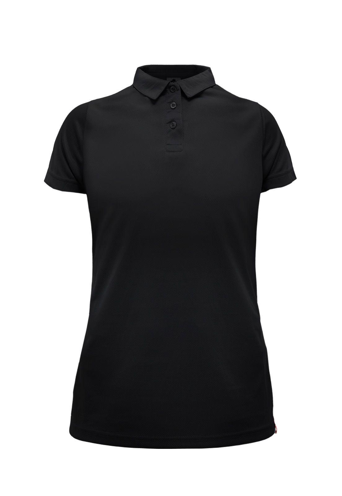 Polera Cooldry Quebec Manga Corta Mujer Black-0
