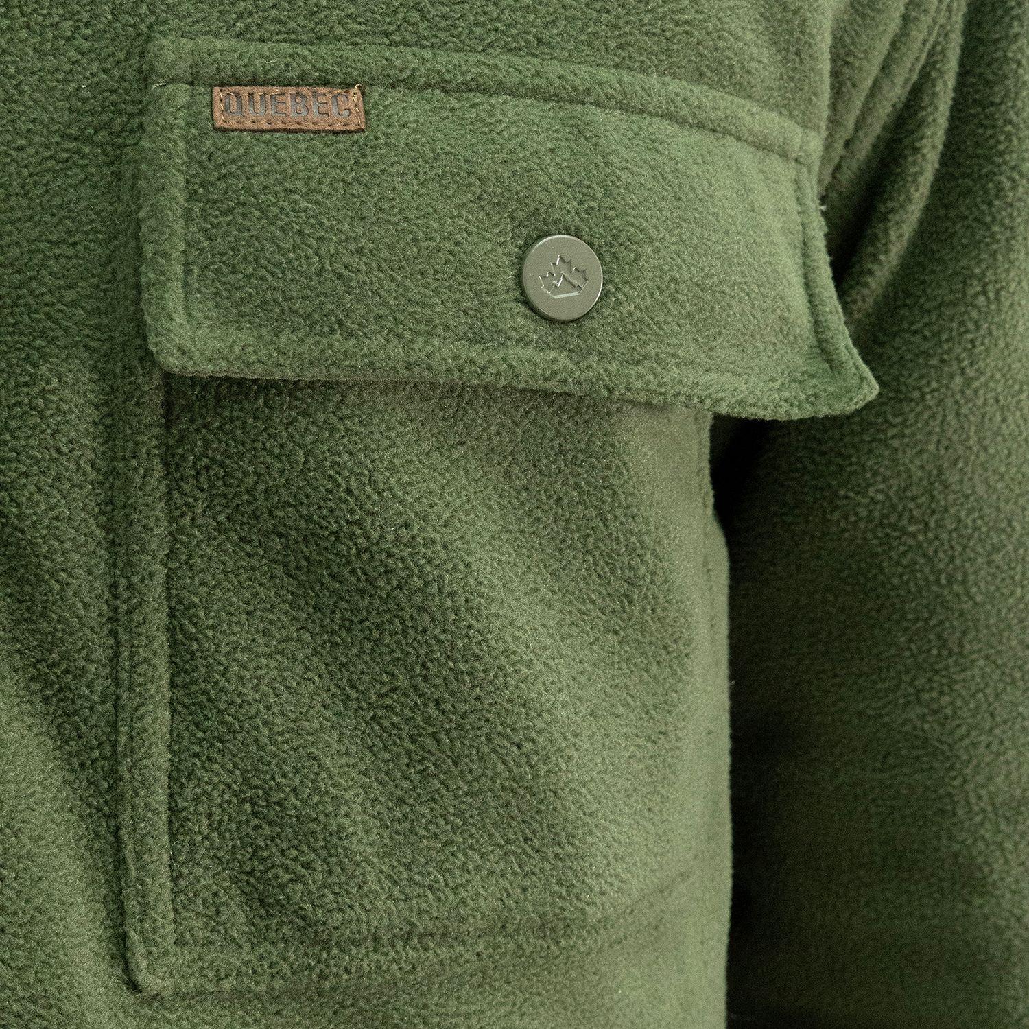 Chaqueta Polar Quebec Grizzly Verde Oliva-4