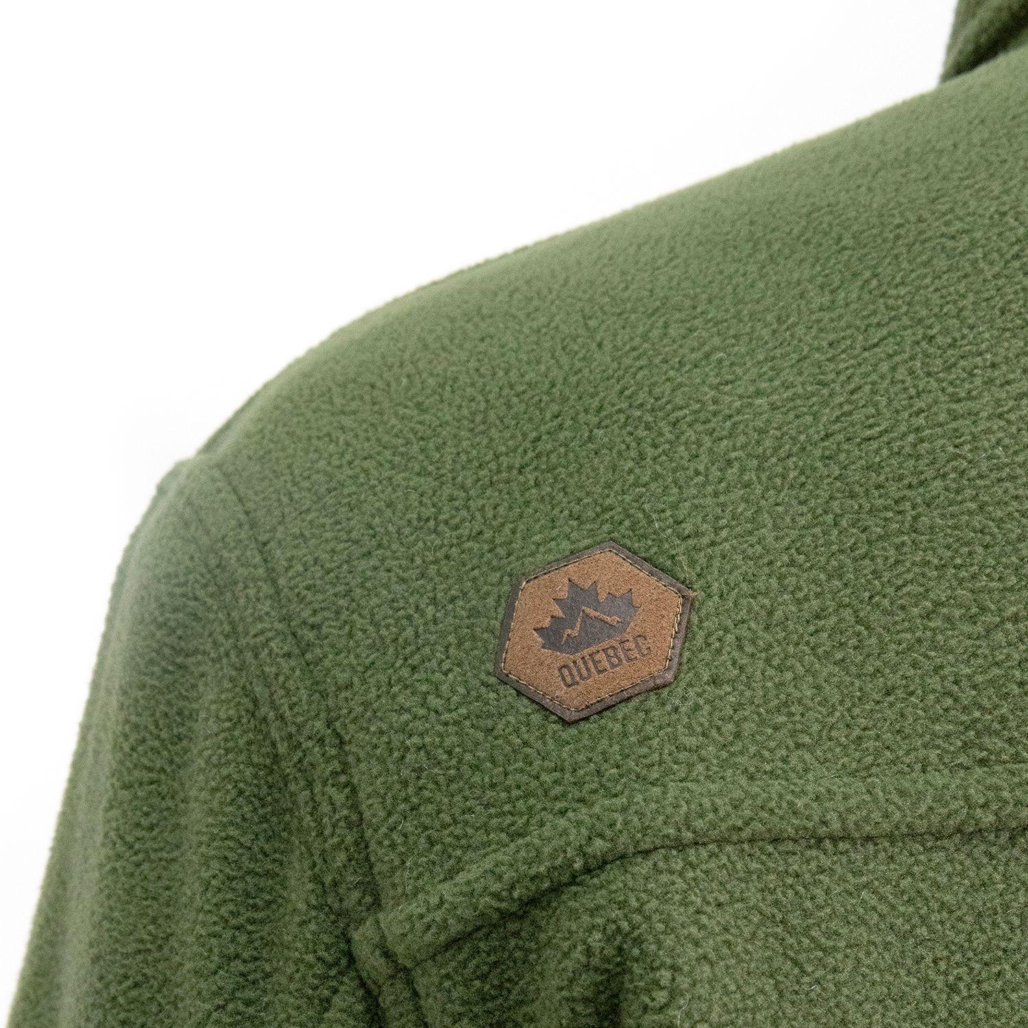 Chaqueta Polar Quebec Grizzly Verde Oliva-5