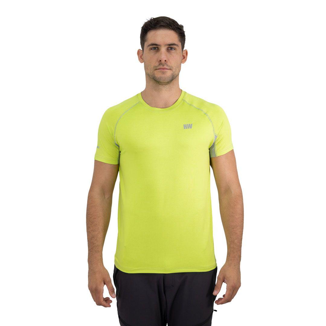 Polera Dry Fit Hw Spx Manga Corta Hombre Lime-0