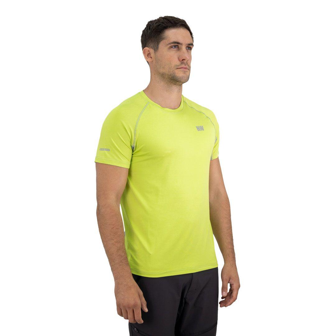 Polera Dry Fit Hw Spx Manga Corta Hombre Lime-4