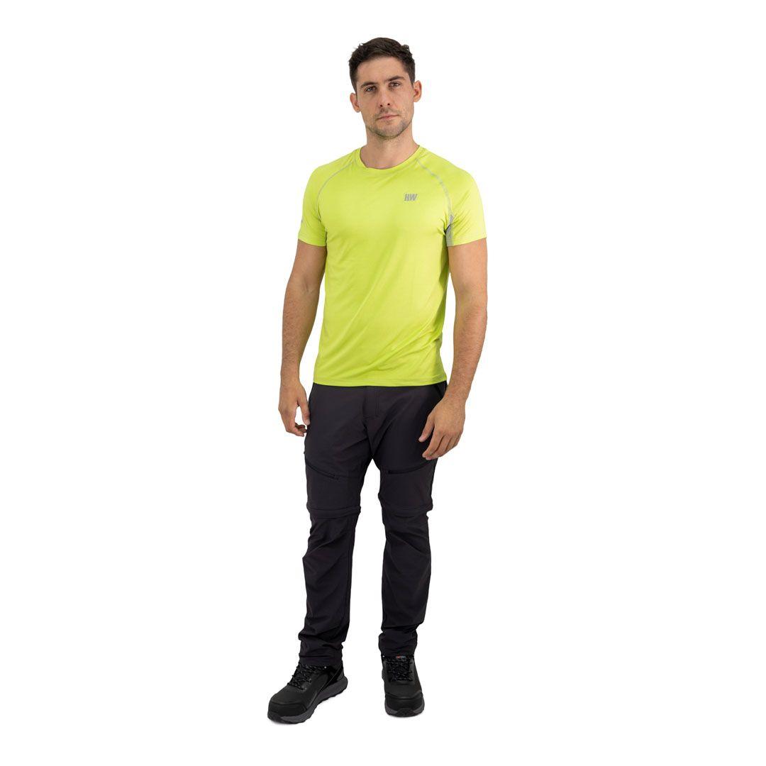 Polera Dry Fit Hw Spx Manga Corta Hombre Lime-6