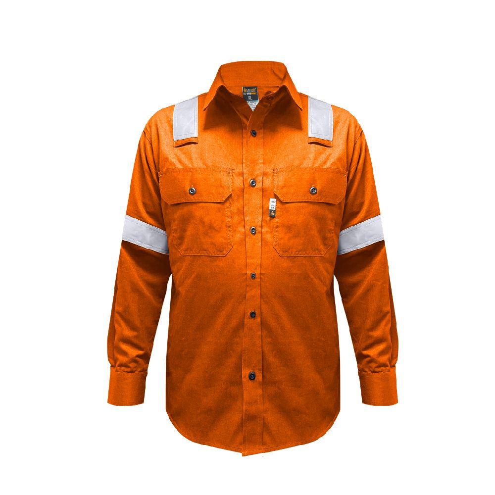 Camisa Ignifuga NFPA Naranjo T.S HW Tarasafe-0