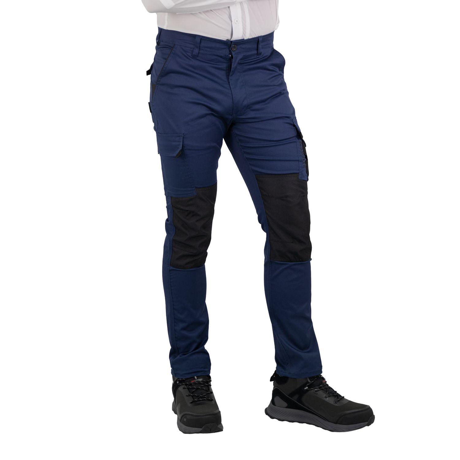 Pantalón Cargo HW Dakota Spandex Deep Blue-1