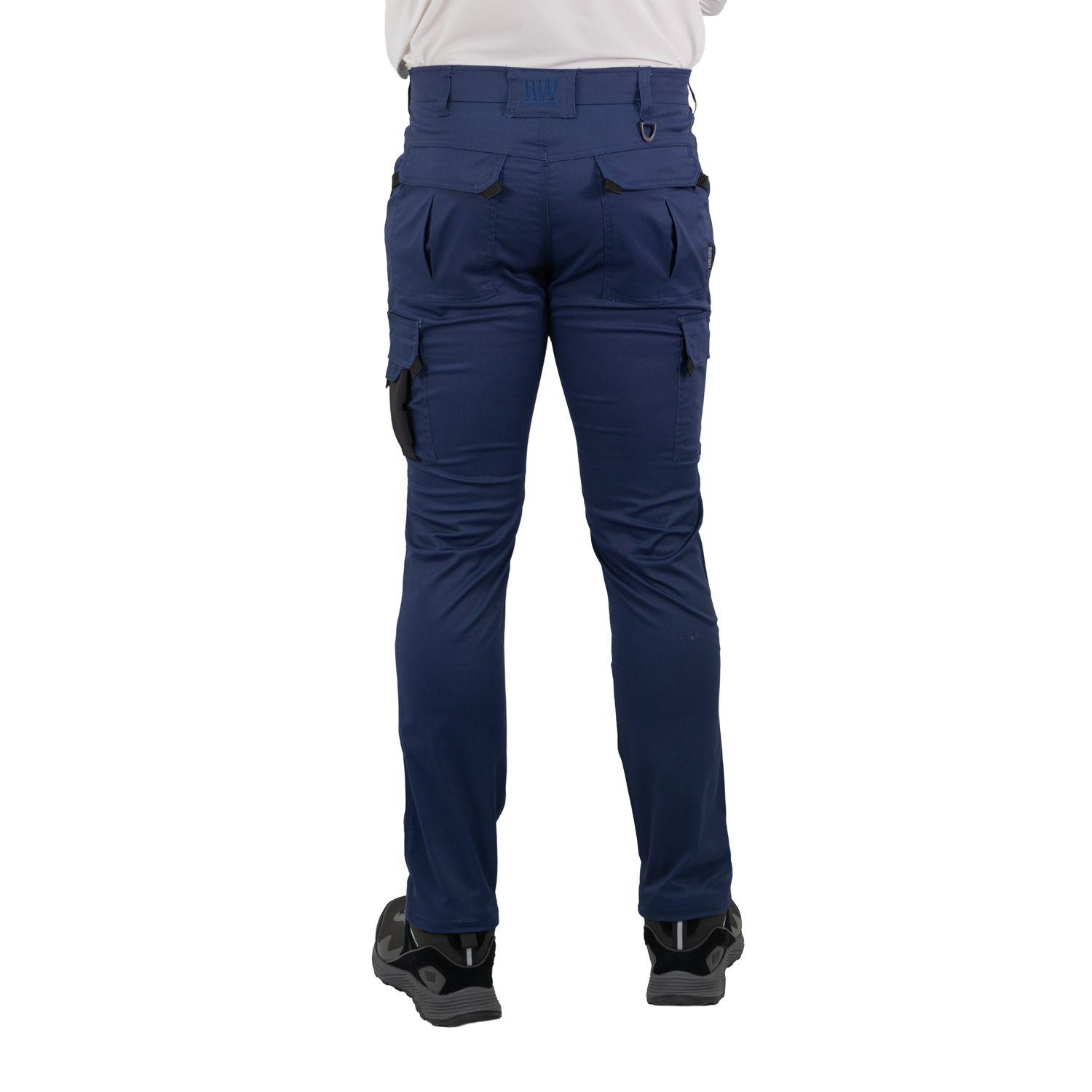 Pantalón Cargo HW Dakota Spandex Deep Blue-3