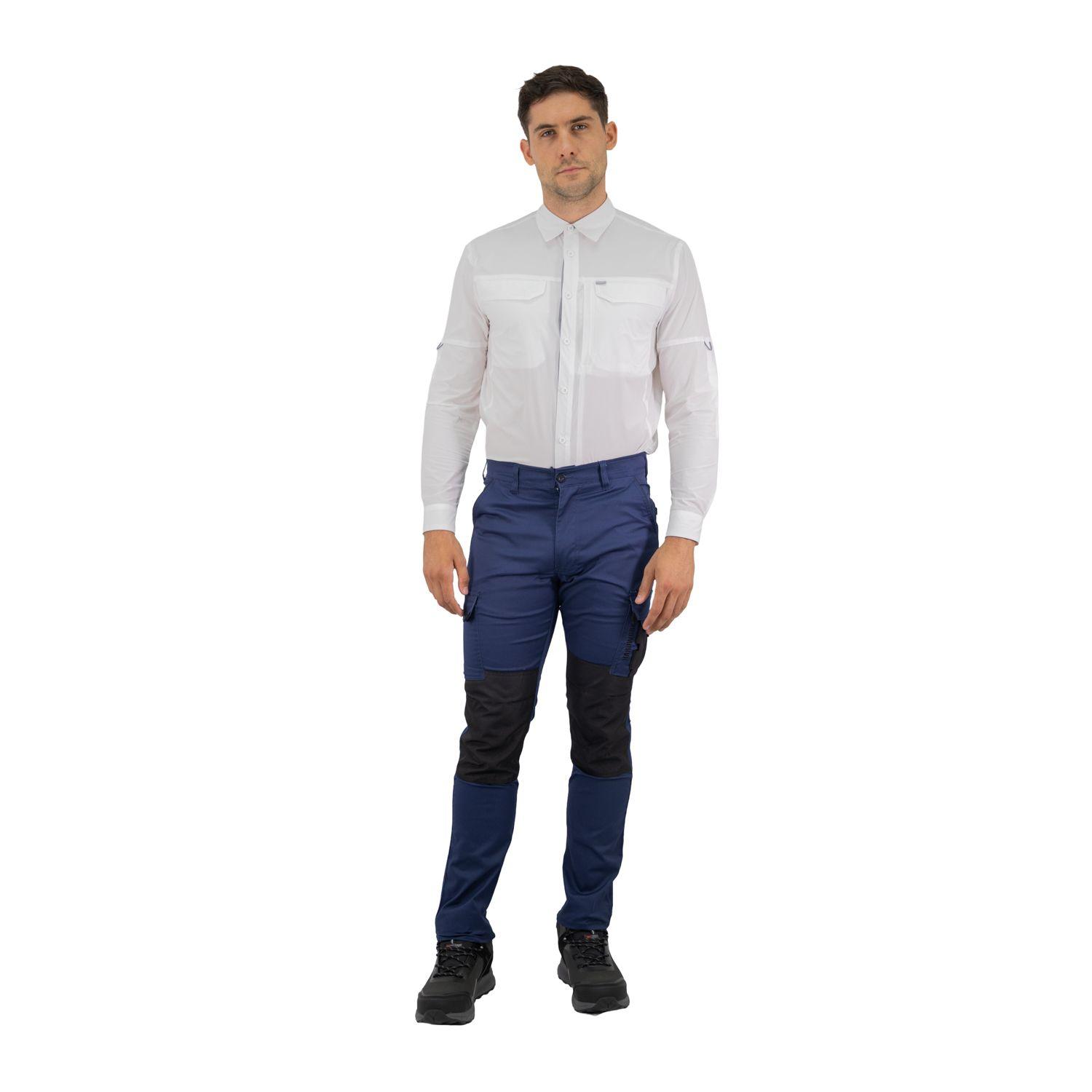 Pantalón Cargo HW Dakota Spandex Deep Blue-4