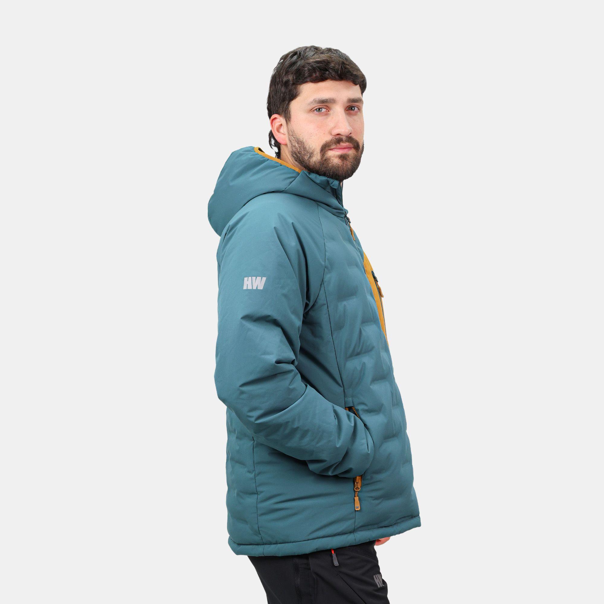 Parka Insulada HW Explorer Hombre Petroleo Mostaza-1
