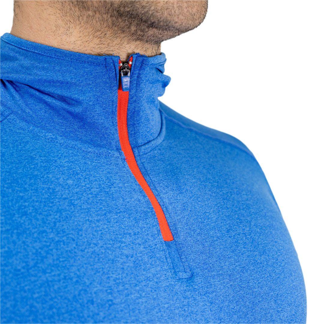 Polera Dry Fit Hw Spx C/ Gorro Manga Larga Hombre Blue-5
