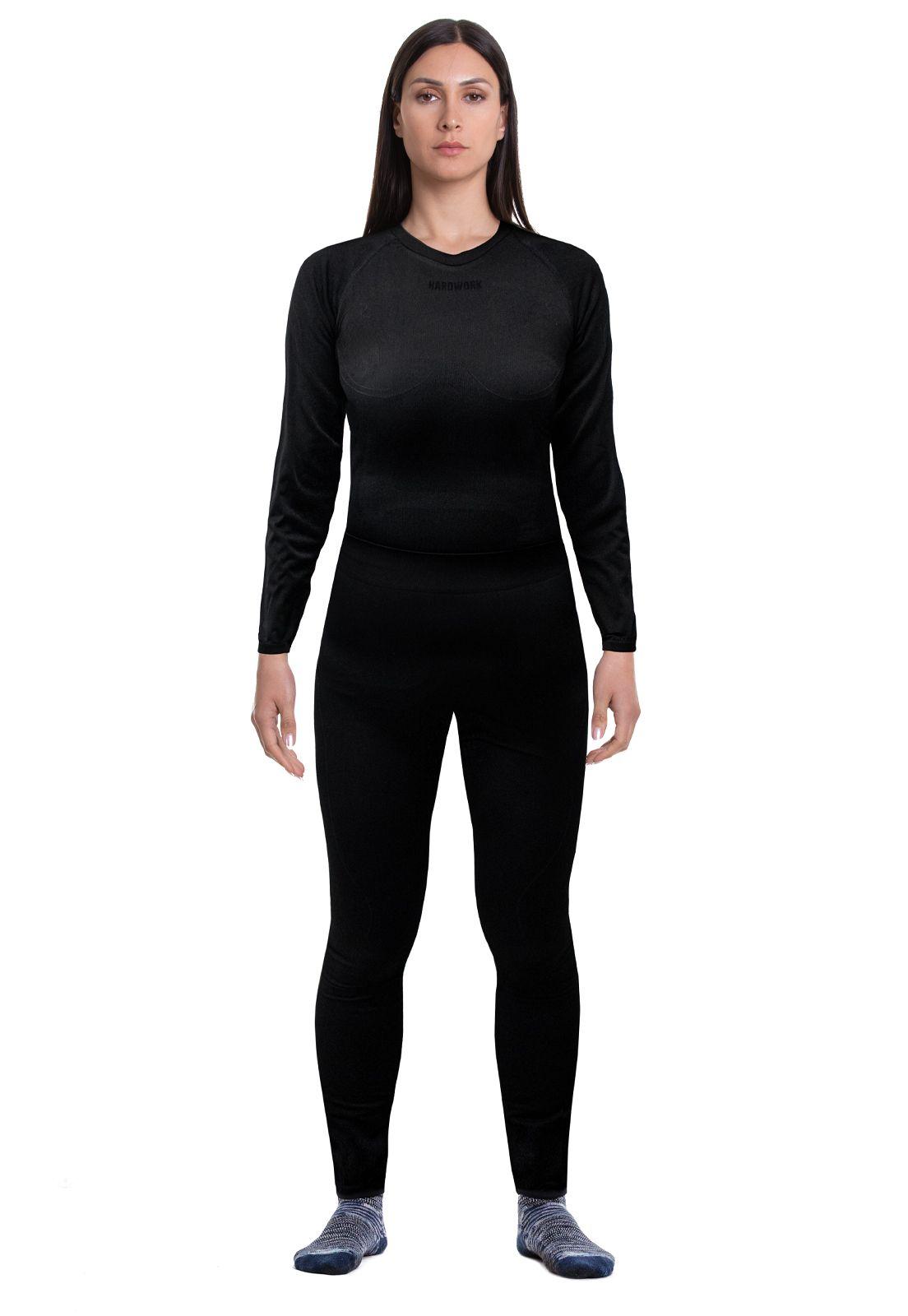 Conjunto Primera Capa HW Patagonia Spandex Negro Mujer-0
