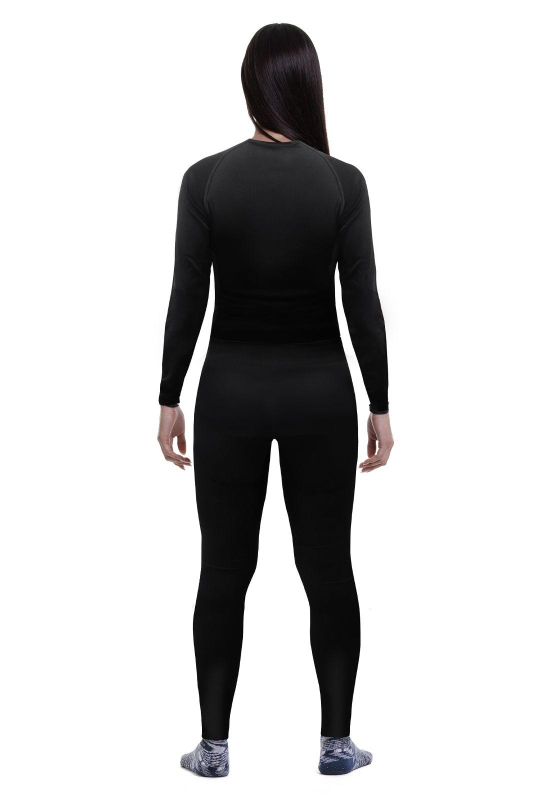 Conjunto Primera Capa HW Patagonia Spandex Negro Mujer-1