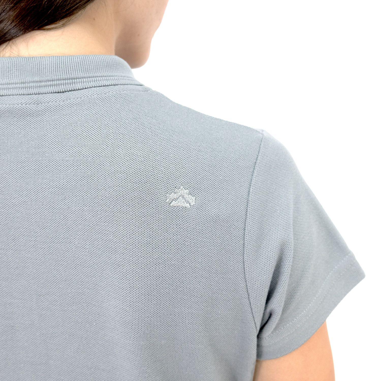 Polera Pique Quebec Manga corta Gris Mujer-5