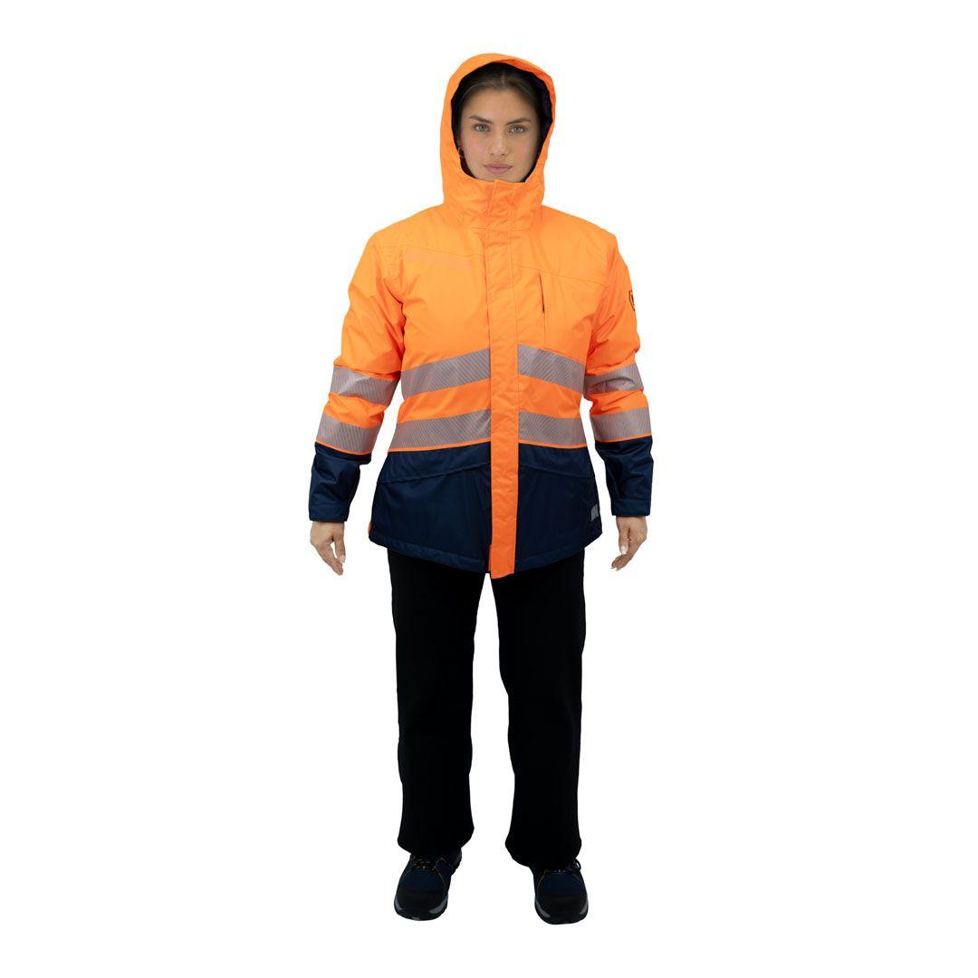Parka HW Artica Mujer Naranjo Fluor-0