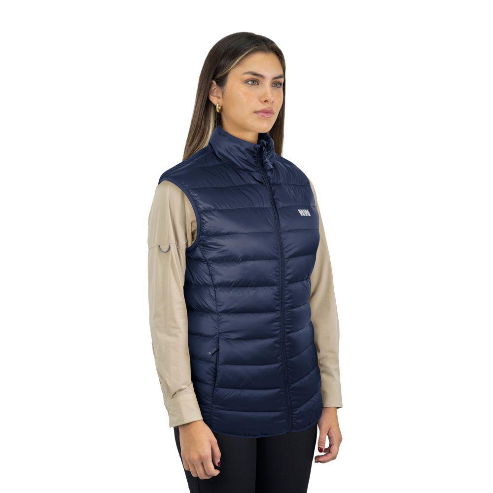 Parka Pluma HW Pullay Pro Mujer Sin Manga Blue-1