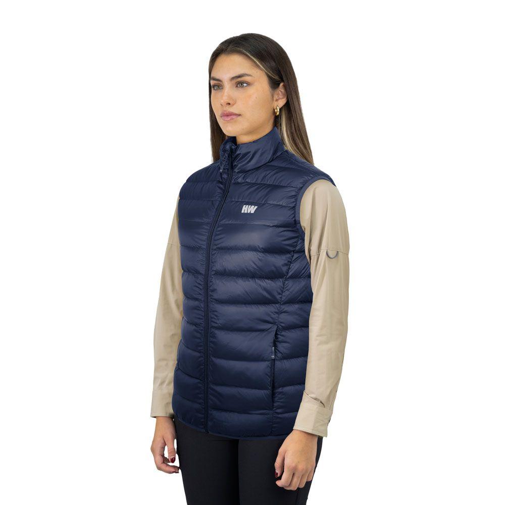 Parka Pluma HW Pullay Pro Mujer Sin Manga Blue-2