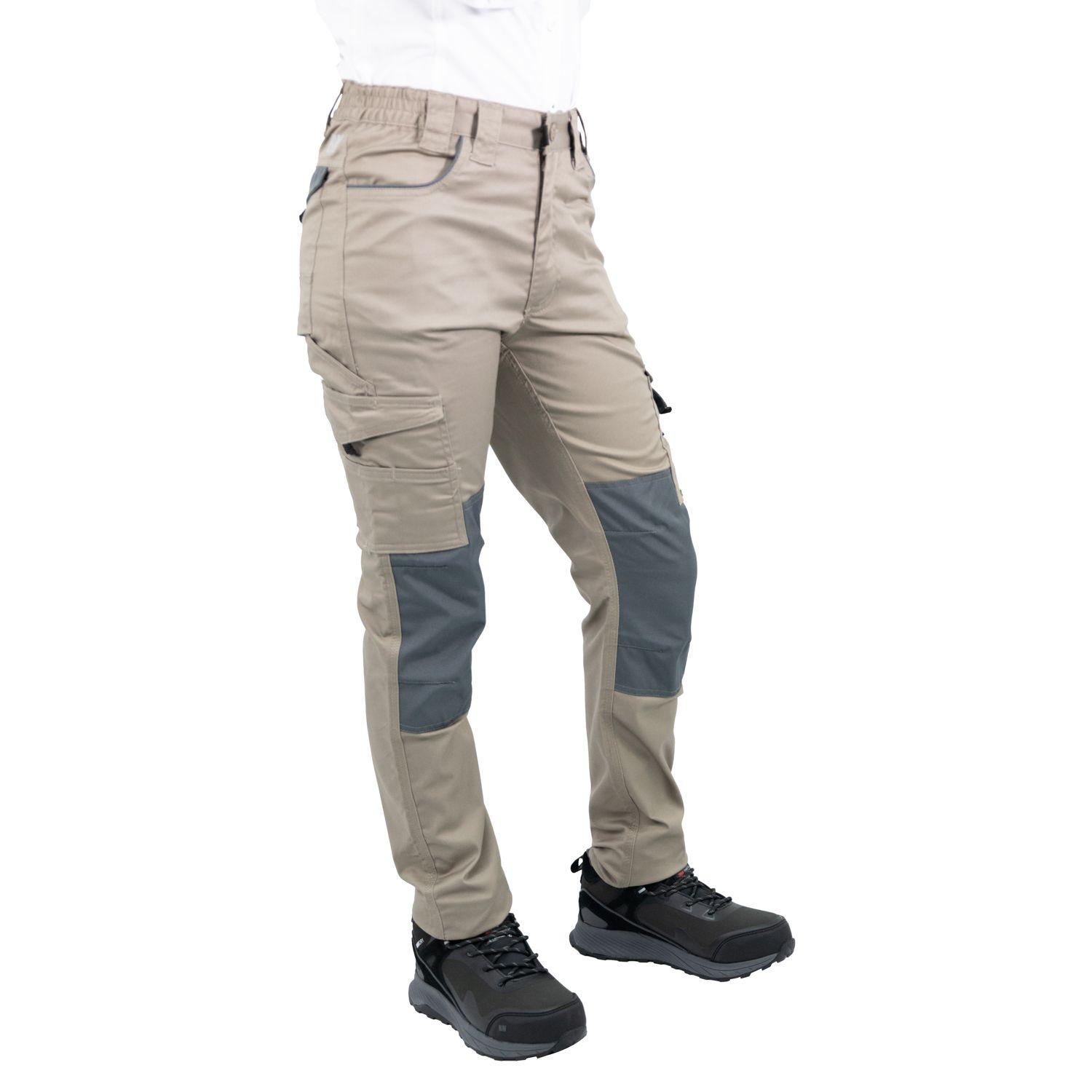Pantalón Cargo HW Dakota Spandex Cafe Mujer-1