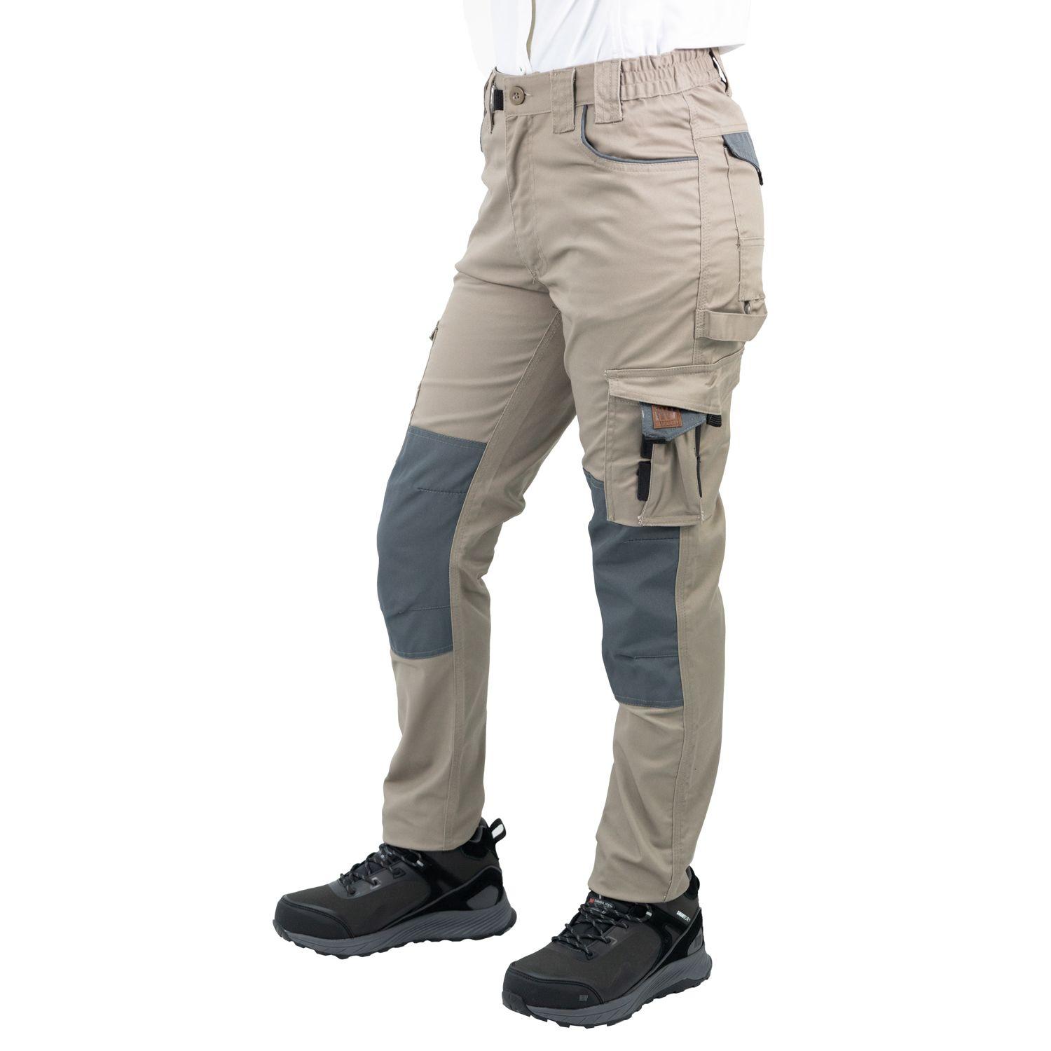 Pantalón Cargo HW Dakota Spandex Cafe Mujer-2
