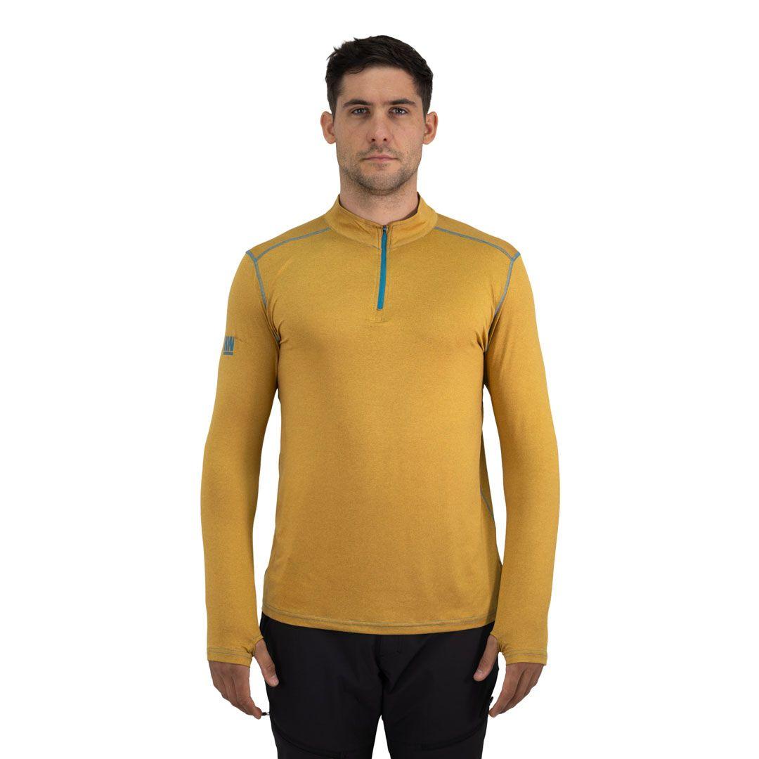 Polera Dry Fit HW SPX Manga Larga Hombre Mustard-0