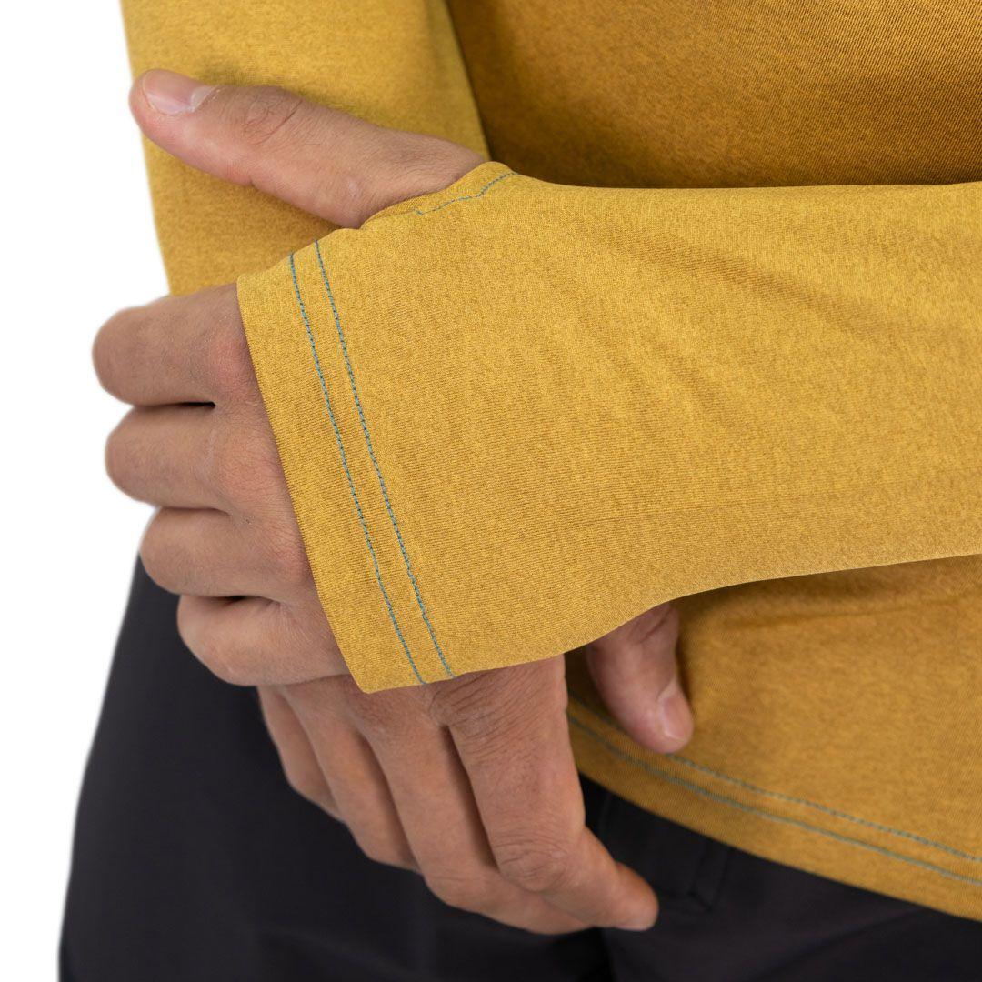 Polera Dry Fit HW SPX Manga Larga Hombre Mustard-2