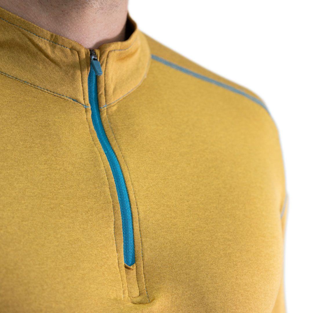 Polera Dry Fit HW SPX Manga Larga Hombre Mustard-3