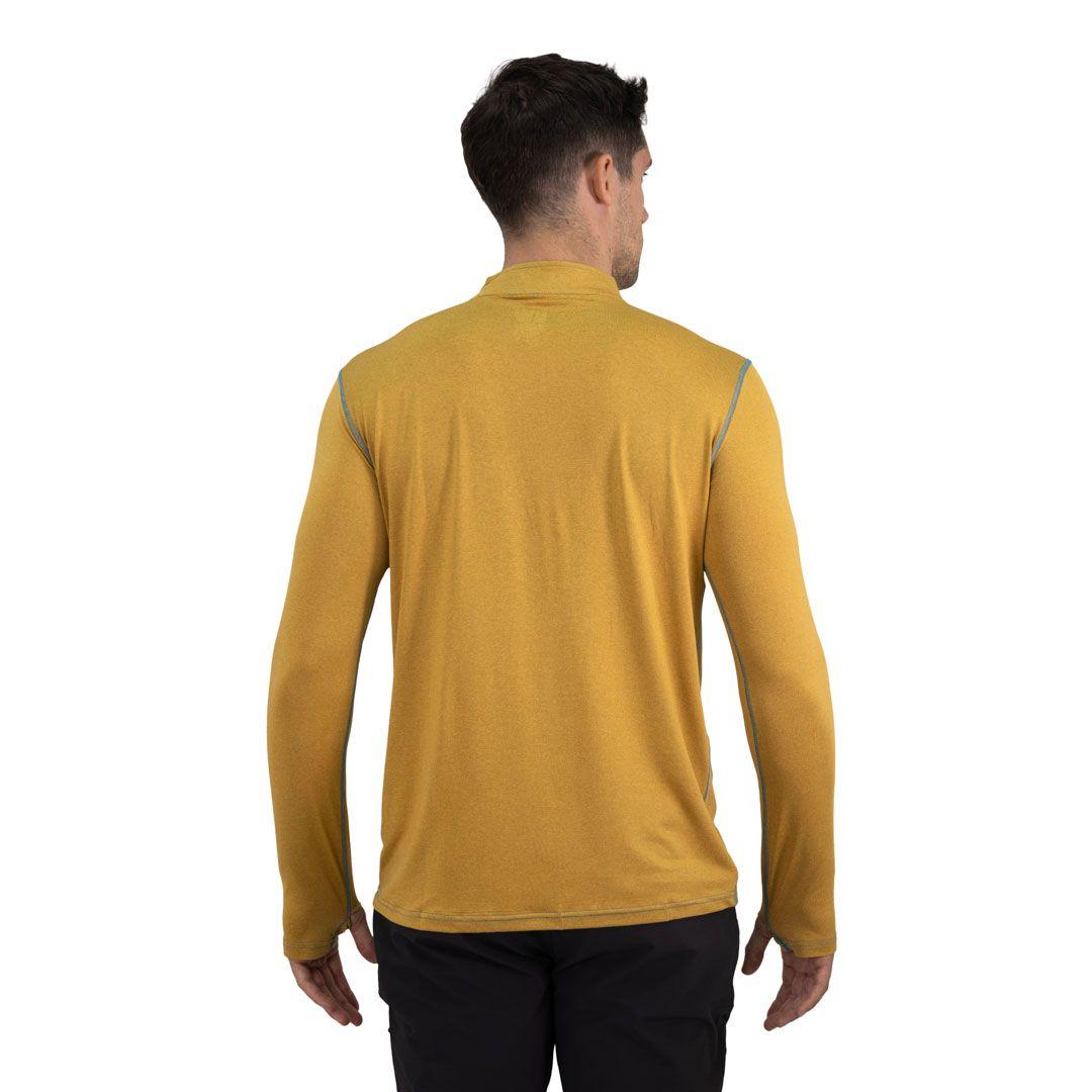 Polera Dry Fit HW SPX Manga Larga Hombre Mustard-5