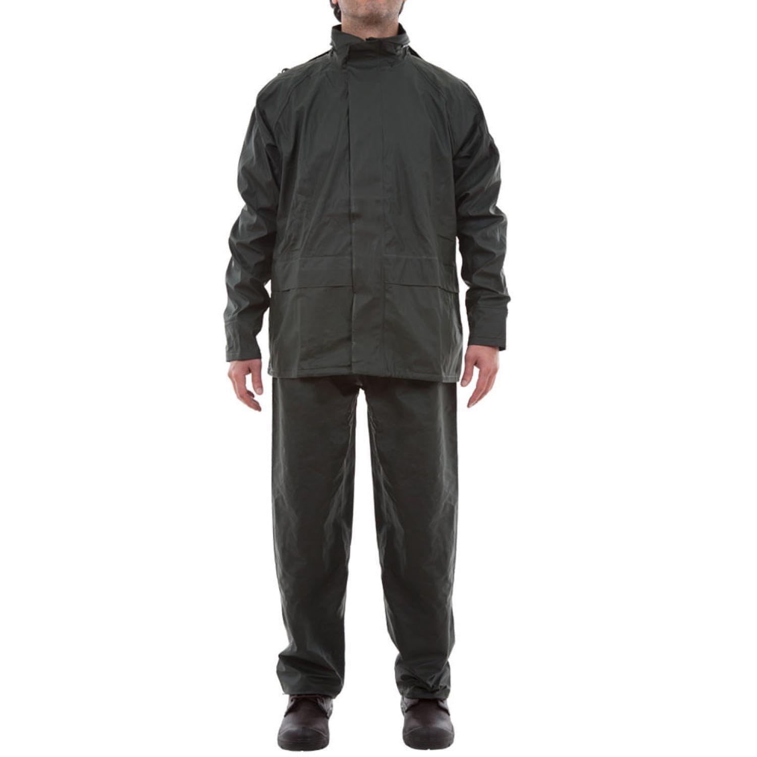 Traje Impermeable Alaska Pu Verde Petróleo-0