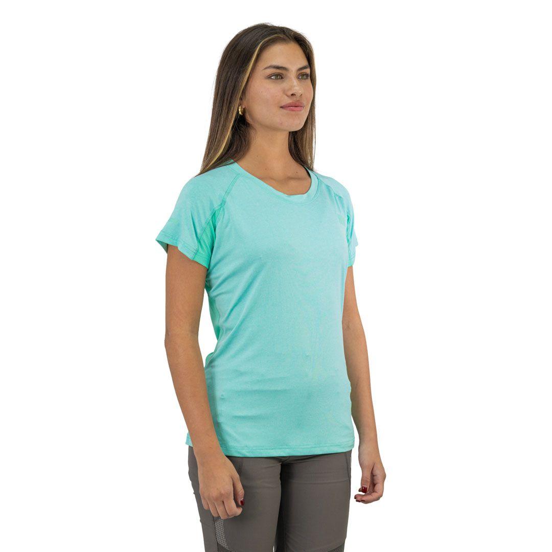 Polera Dry Fit Hw Spx Manga Corta Mujer Aqua-1