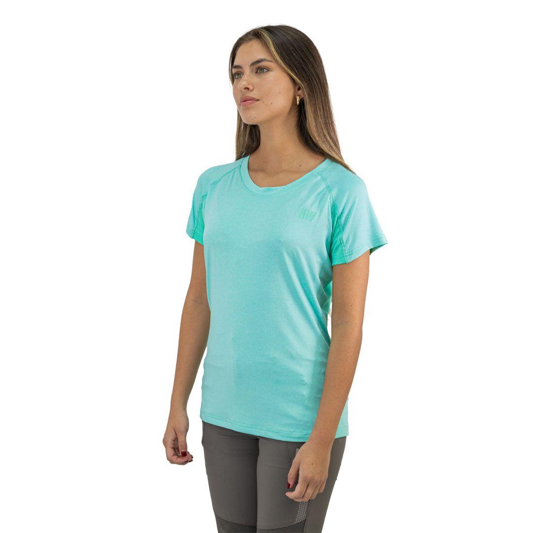 Polera Dry Fit Hw Spx Manga Corta Mujer Aqua-2