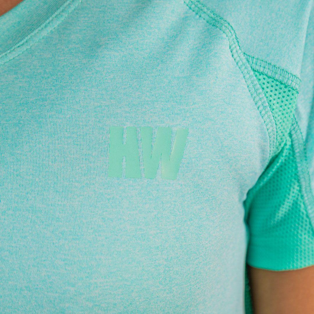 Polera Dry Fit Hw Spx Manga Corta Mujer Aqua-4