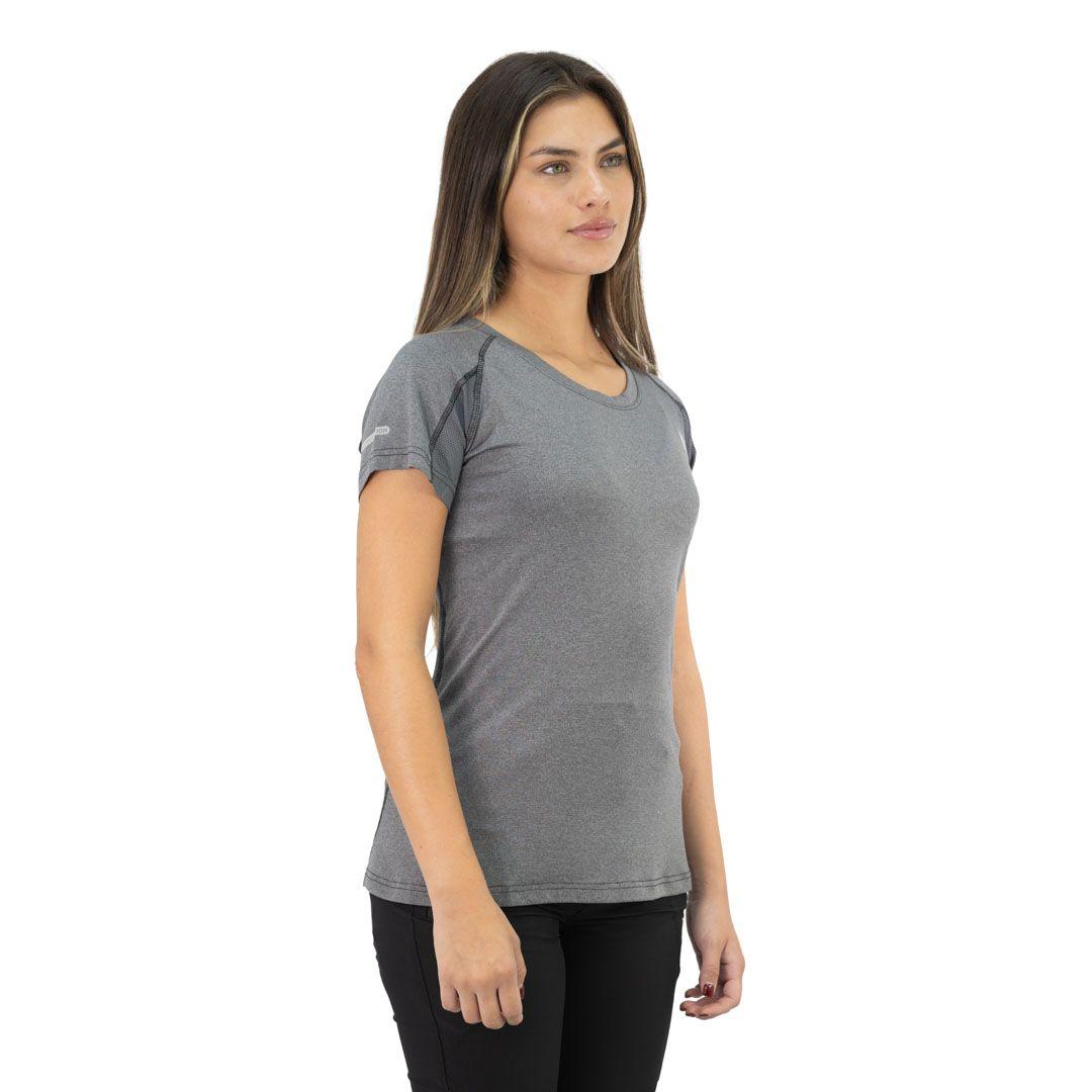 Polera Dry Fit Hw Spx Manga Corta Mujer Carbon Grey-2