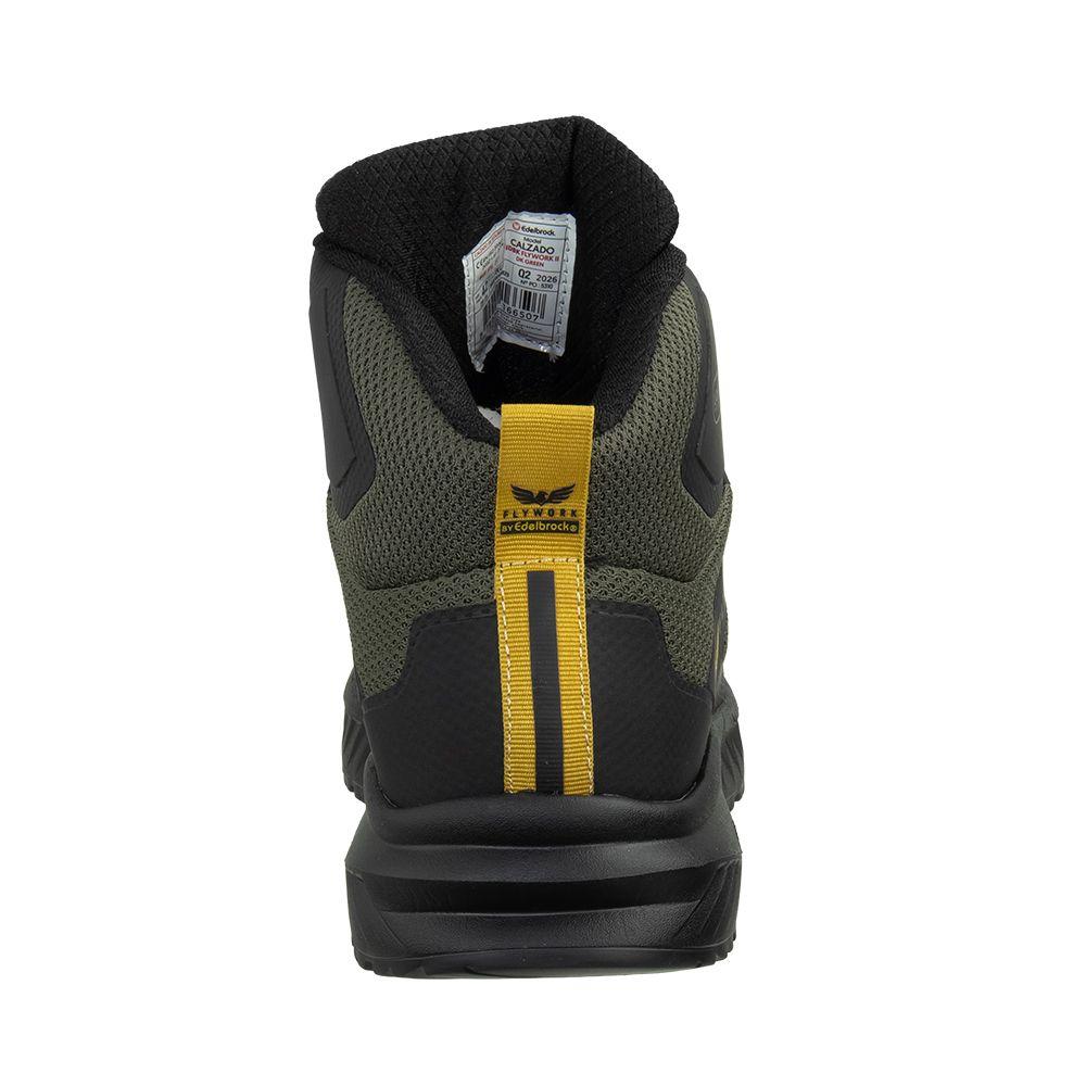 Zapatilla de Trabajo EDBK Fly Work 2 DK Green Black-4