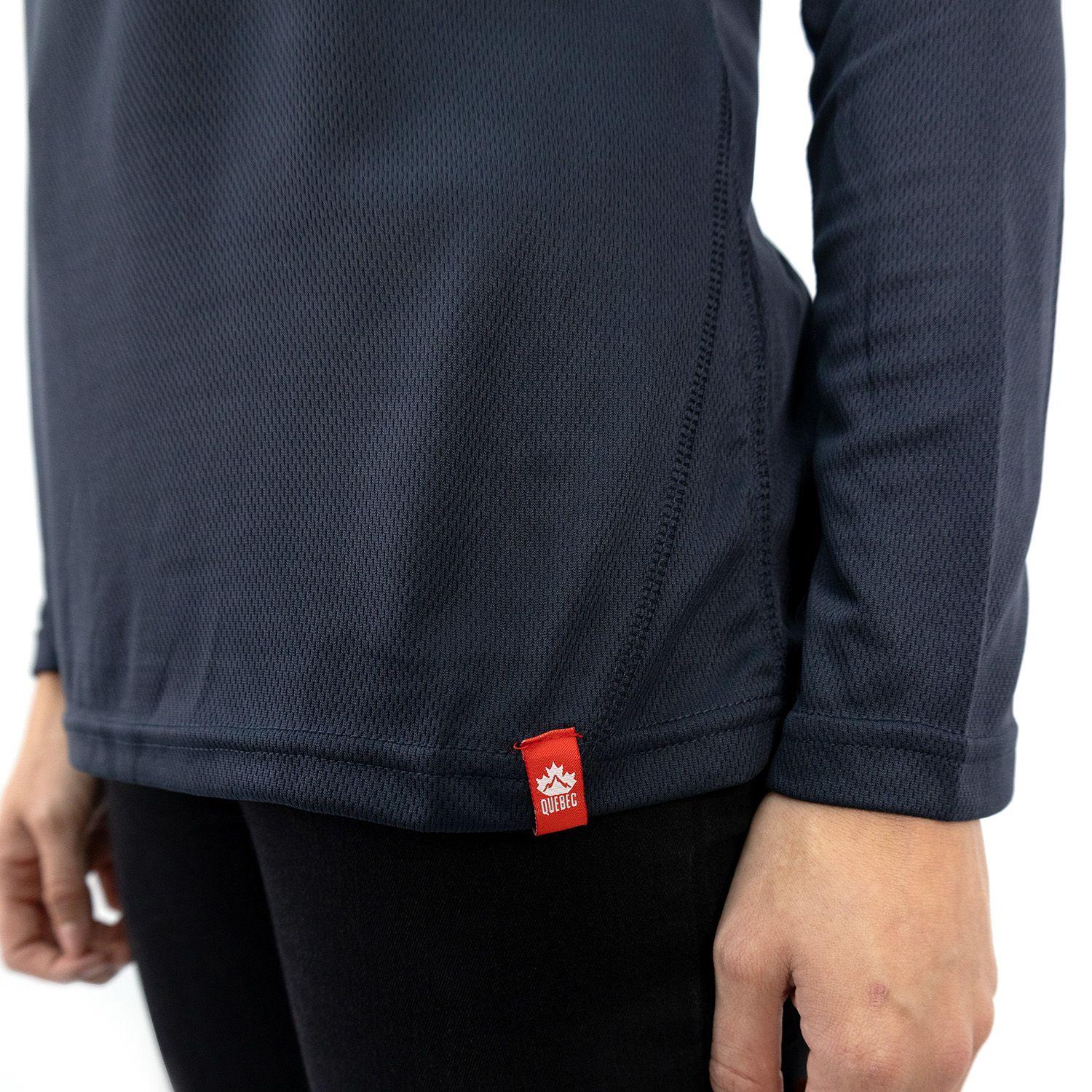 Polera Quebec Half-Zip Mujer Iron-5