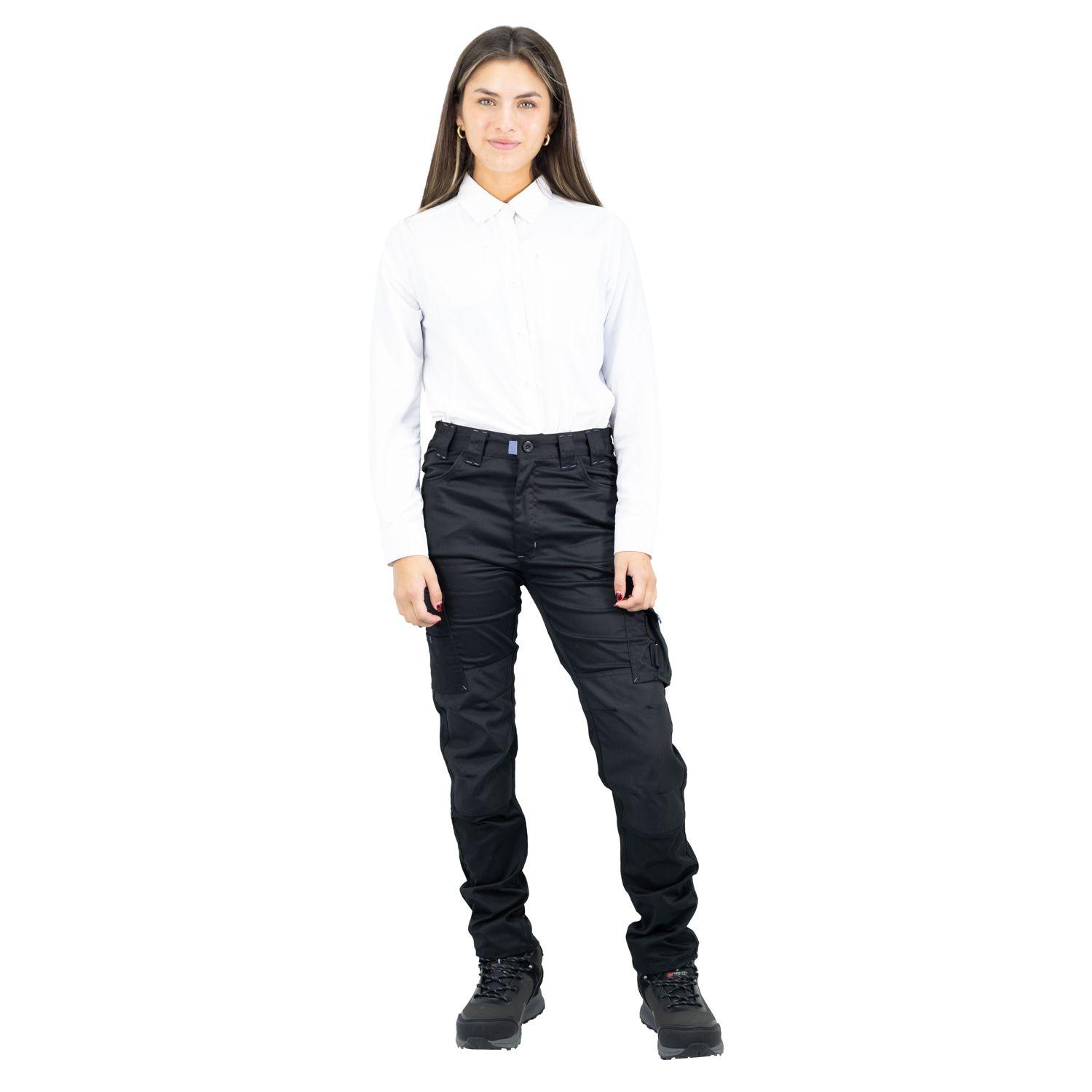 Pantalón Cargo HW Dakota Spandex Mujer Dark Shadow-4