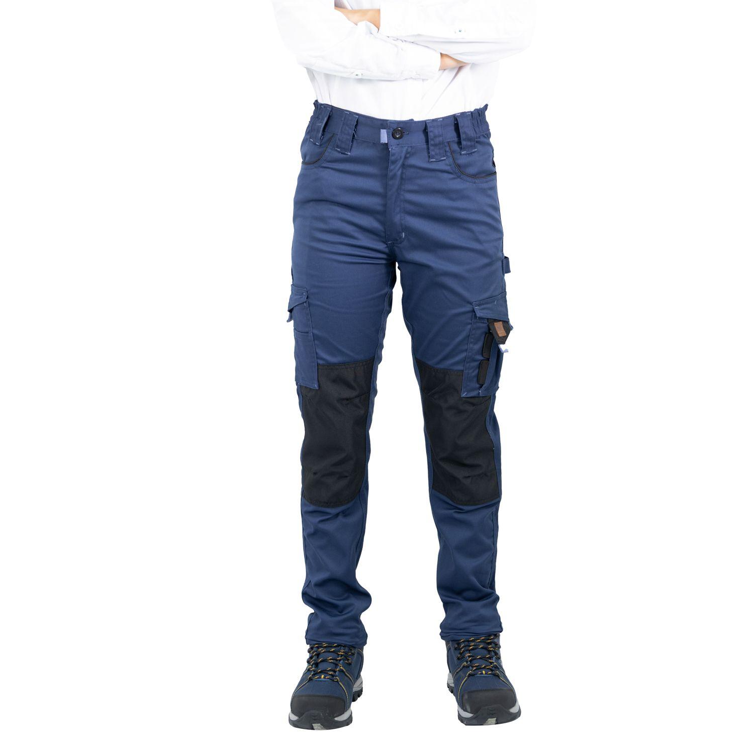 Pantalón Cargo HW Dakota Spandex Mujer Deep Blue-0
