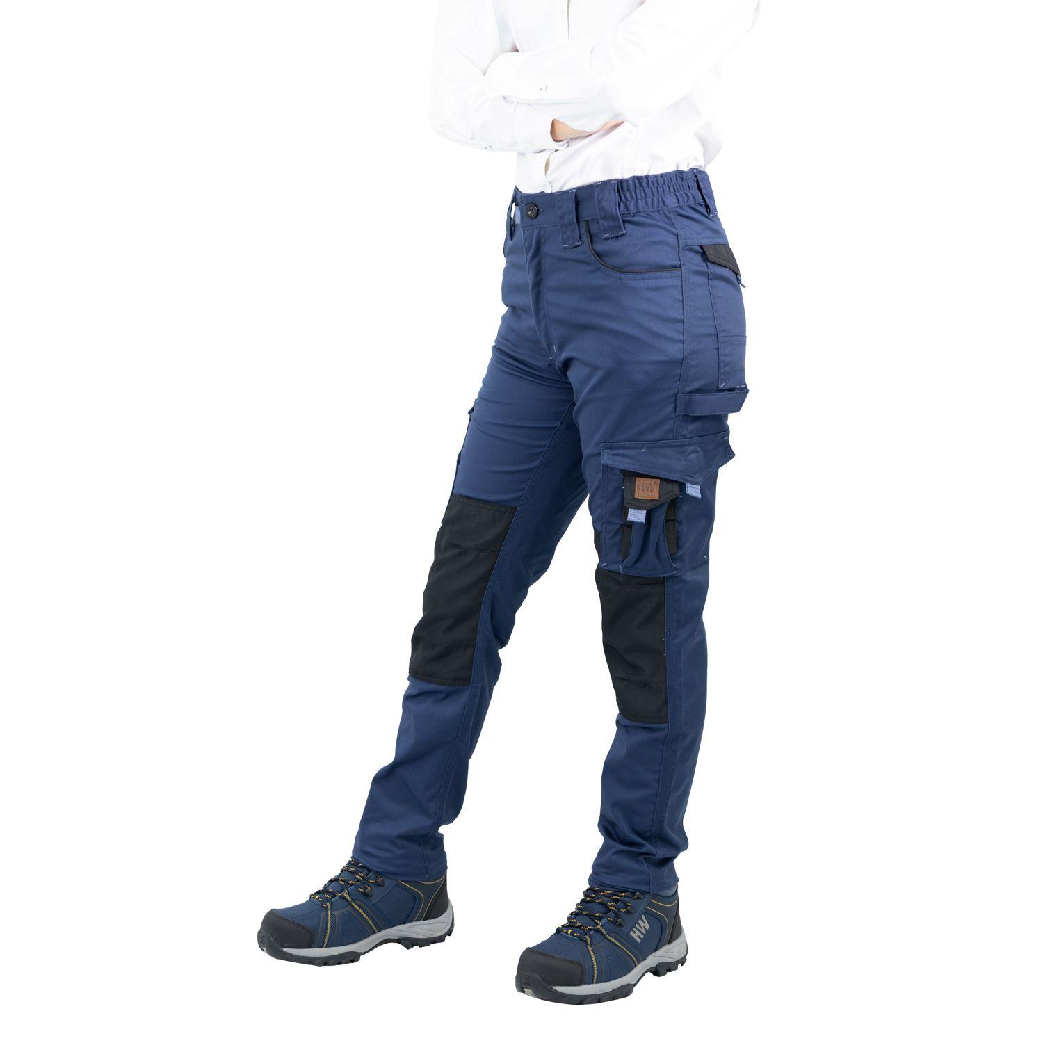 Pantalón Cargo HW Dakota Spandex Mujer Deep Blue-2