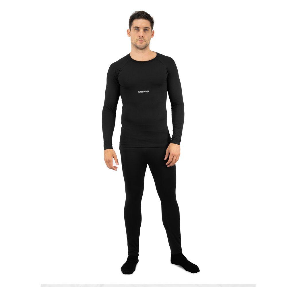 Primera capa HW Patagonia Spandex Negro Pantalon-4