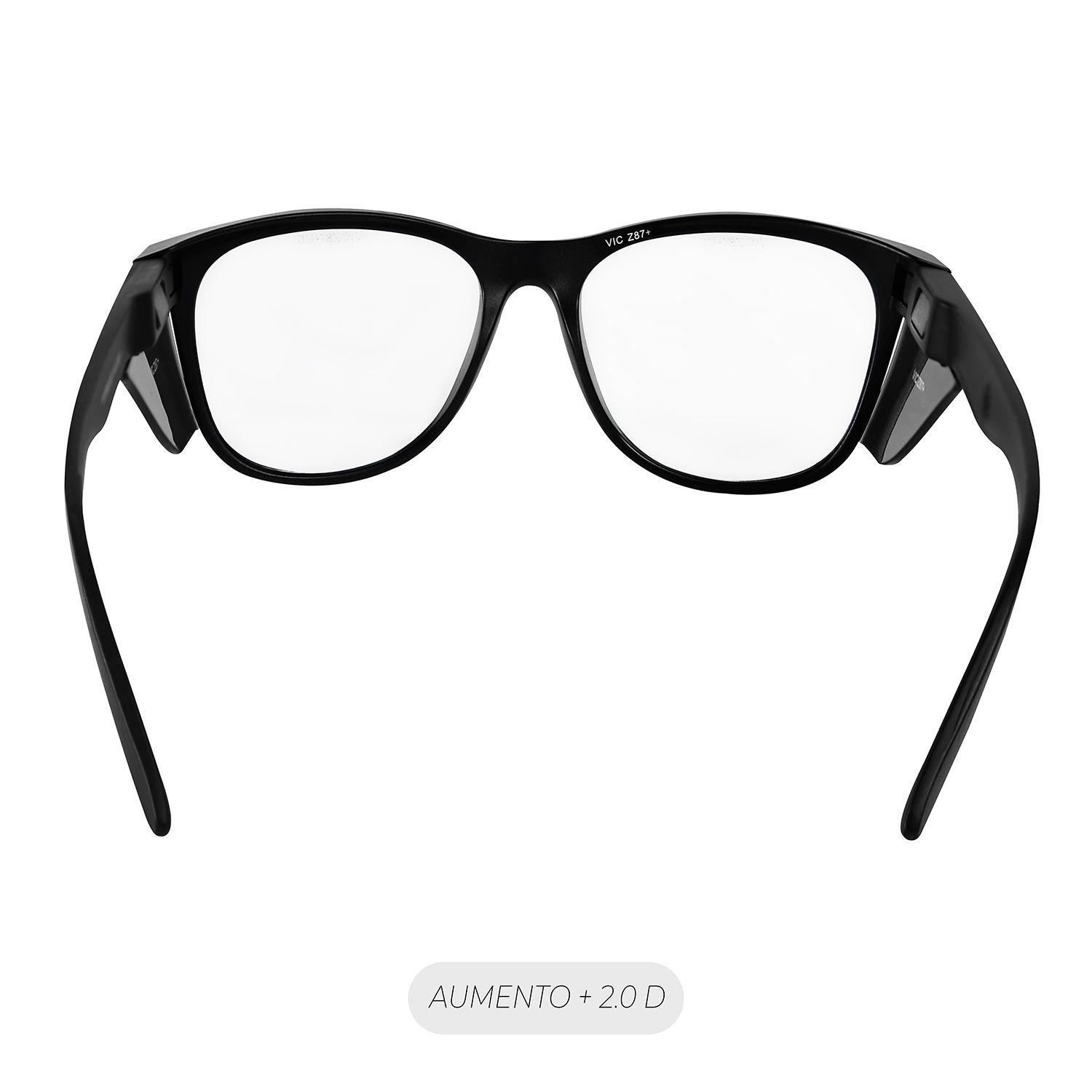 Lente Seguridad Safeblack Claro Full Reader +2.0D Steelpro-3