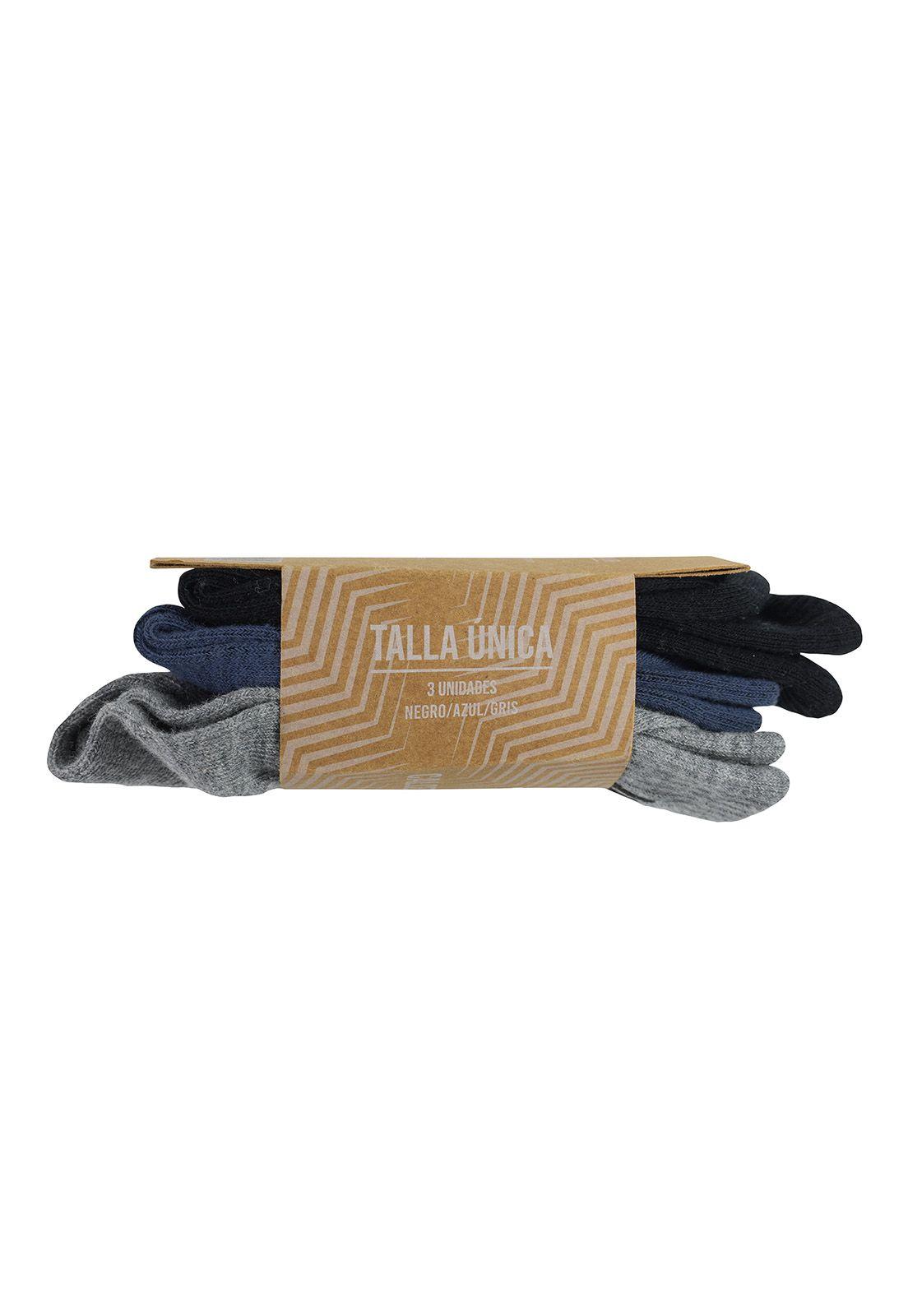 Tripack Calcetines HW Algodón Tobillero Mujer-4