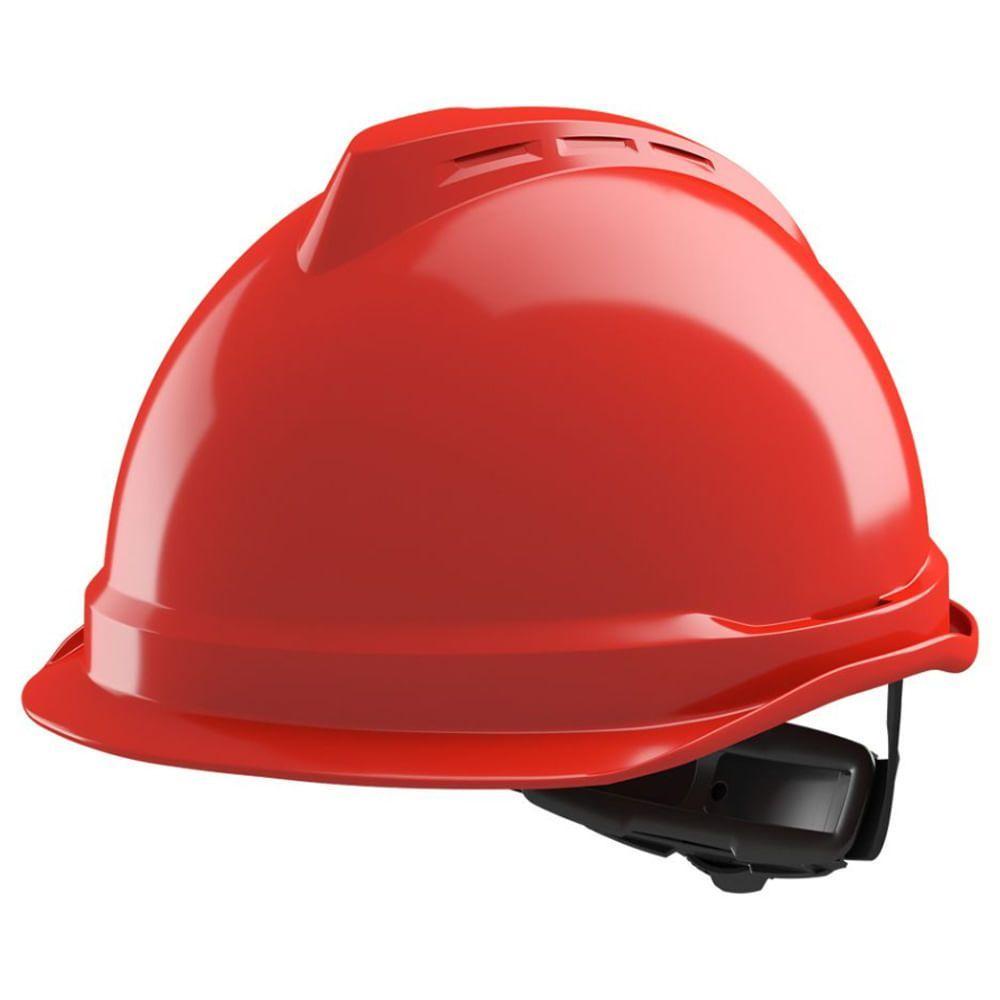 Casco Msa  V-Gard 520 con Suspensión Barbiquejo 3 Puntas-0