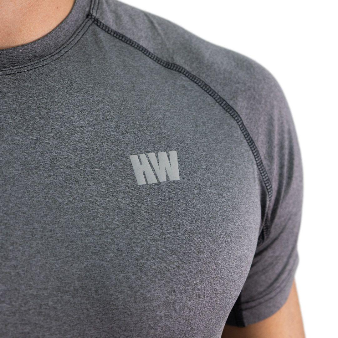 Polera Dry Fit Hw Spx Manga Corta Hombre Carbon Grey-2
