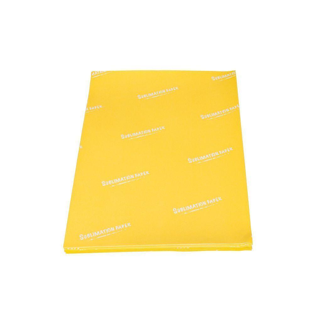 Pack 3 Papel Para Sublimar KNI A4 Reverso Amarillo 105g 300 Hojas-2