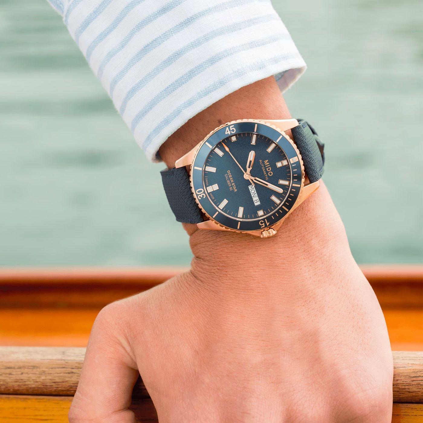 Reloj Mido Ocean Star 200 Azul-4